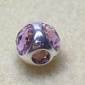 New Pandora Charm Pink CZ Radiant Droplet, ALE 925